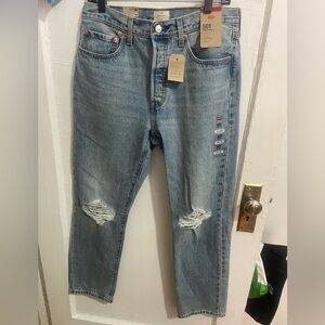 Levi's Classic Light Blue Ripped Jeans